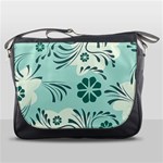 Folk flowers pattern  Messenger Bag Front