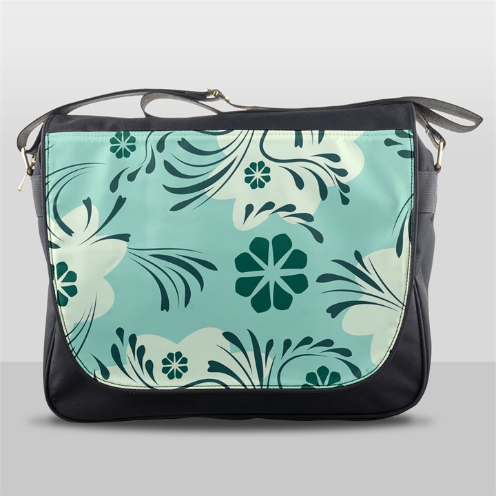 Folk flowers pattern  Messenger Bag