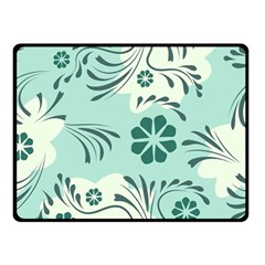 Folk Flowers Pattern  Double Sided Fleece Blanket (small)  by Eskimos