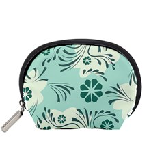 Folk Flowers Pattern  Accessory Pouch (small) by Eskimos