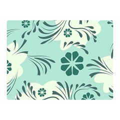 Folk flowers pattern  Double Sided Flano Blanket (Mini) 