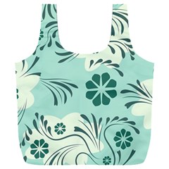 Folk Flowers Pattern  Full Print Recycle Bag (xxxl) by Eskimos