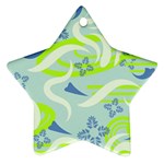 Folk flowers pattern  Ornament (Star) Front