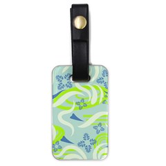 Folk Flowers Pattern  Luggage Tag (one Side) by Eskimos