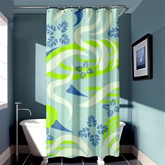 Folk Flowers Pattern  Shower Curtain 36  X 72  (stall)  by Eskimos