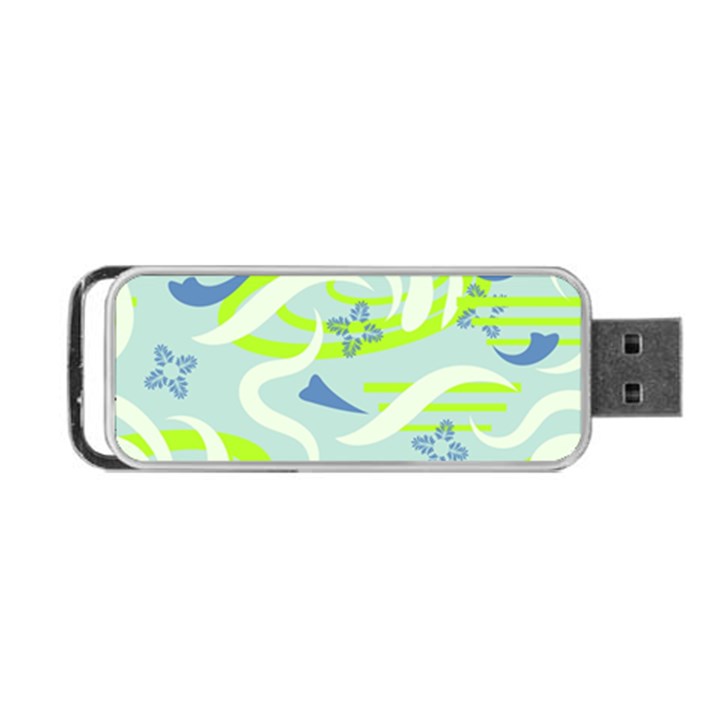 Folk flowers pattern  Portable USB Flash (One Side)