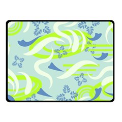 Folk Flowers Pattern  Double Sided Fleece Blanket (small)  by Eskimos