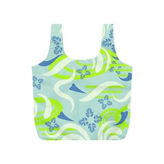 Folk Flowers Pattern  Full Print Recycle Bag (s) by Eskimos