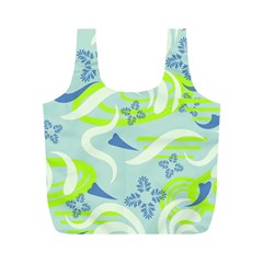 Folk Flowers Pattern  Full Print Recycle Bag (m) by Eskimos