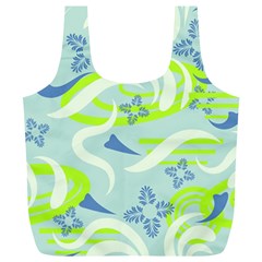 Folk Flowers Pattern  Full Print Recycle Bag (xl) by Eskimos