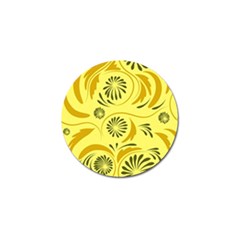 Folk Flowers Pattern  Golf Ball Marker by Eskimos