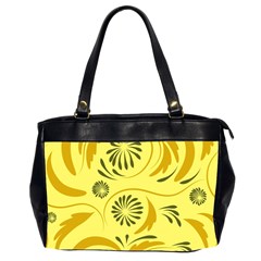 Folk Flowers Pattern  Oversize Office Handbag (2 Sides) by Eskimos