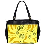 Folk flowers pattern  Oversize Office Handbag (2 Sides) Front