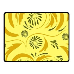 Folk Flowers Pattern  Fleece Blanket (small) by Eskimos