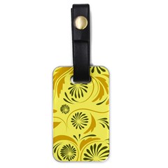 Folk Flowers Pattern  Luggage Tag (one Side) by Eskimos