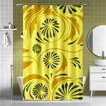 Folk flowers pattern  Shower Curtain 48  x 72  (Small)  Curtain(48  X 72 ) - 42.18 x64.8  Curtain(48  X 72 )