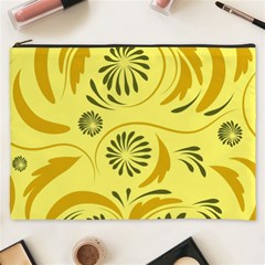 Folk Flowers Pattern  Cosmetic Bag (xxxl) by Eskimos