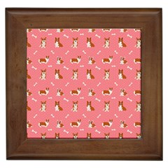 Cute Corgi Dogs Framed Tile by SychEva