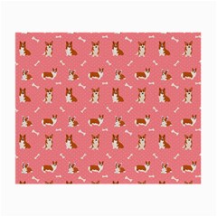 Cute Corgi Dogs Small Glasses Cloth by SychEva