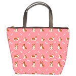 Cute Corgi Dogs Bucket Bag Front