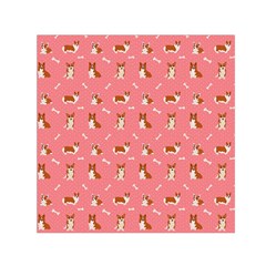 Cute Corgi Dogs Small Satin Scarf (square) by SychEva