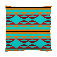 Shapes On A Blue Background Standard Cushion Case (Two Sides)