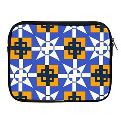 Shapes On A Blue Background                                                          Apple Ipad 2/3/4 Protective Soft Case by LalyLauraFLM