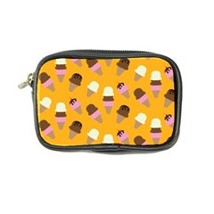 Ice Cream On An Orange Background Pattern                                                             Coin Purse by LalyLauraFLM