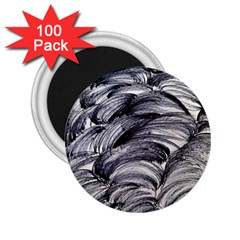 Monochrome Smudge 2 25  Magnets (100 Pack)  by kaleidomarblingart