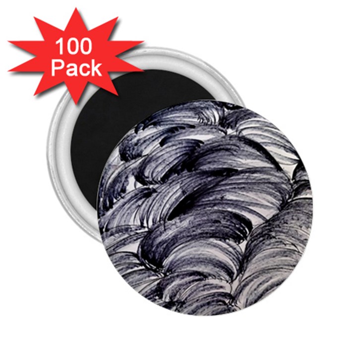 MONOCHROME SMUDGE 2.25  Magnets (100 pack) 