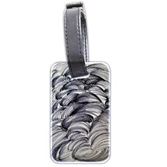 Monochrome Smudge Luggage Tag (two Sides) by kaleidomarblingart