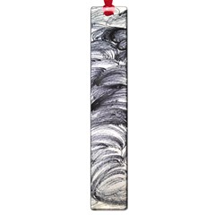 Monochrome Smudge Large Book Marks by kaleidomarblingart