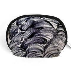 Monochrome Smudge Accessory Pouch (medium) by kaleidomarblingart