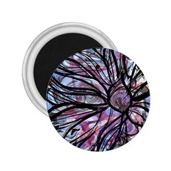 Mixed Media Petals 2 25  Magnets by kaleidomarblingart