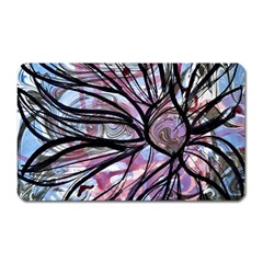 Mixed Media Petals Magnet (rectangular) by kaleidomarblingart