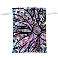 Mixed Media Petals  Lightweight Drawstring Pouch (xl) by kaleidomarblingart