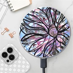 Mixed Media Petals Wireless Charger