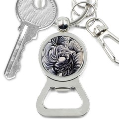 Mono Patterns Bottle Opener Key Chain by kaleidomarblingart