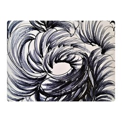 Mono Patterns Double Sided Flano Blanket (mini)  by kaleidomarblingart