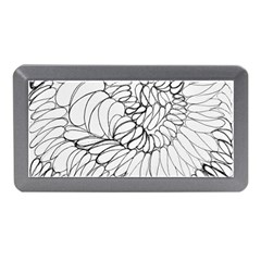 Mono Swirls Memory Card Reader (mini) by kaleidomarblingart