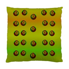 Sun Flowers For Iconic Pleasure In Pumpkin Time Standard Cushion Case (two Sides) by pepitasart