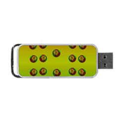 Sun Flowers For Iconic Pleasure In Pumpkin Time Portable Usb Flash (one Side) by pepitasart