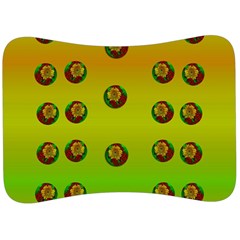 Sun Flowers For Iconic Pleasure In Pumpkin Time Velour Seat Head Rest Cushion by pepitasart