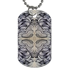 Mono Repeats Dog Tag (two Sides) by kaleidomarblingart