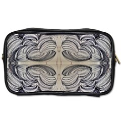 Mono Repeats Toiletries Bag (one Side) by kaleidomarblingart