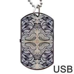 Mono Repeats Dog Tag Usb Flash (one Side) by kaleidomarblingart