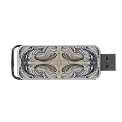 Mono Repeats Portable Usb Flash (two Sides) by kaleidomarblingart