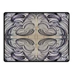 Mono Repeats Double Sided Fleece Blanket (small)  by kaleidomarblingart