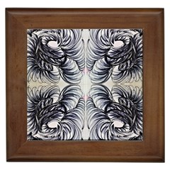 Mono Repeats Vi Framed Tile by kaleidomarblingart