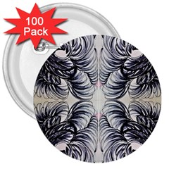 Mono Repeats Vi 3  Buttons (100 Pack)  by kaleidomarblingart